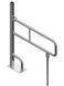 Поручень відкидний на стійці з додатковою опорою 1000х700х240 мм, труба &Oslash;32 мм, полірований, AISI 304 00474 фото 1