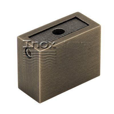 Соединитель стена-труба 30х10 мм, цвет бронза, AISI 304 50083-BR фото