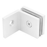 Крепление стекло-стена 45х90х4 мм на 90&deg;, белый, AISI 304 01696-W фото