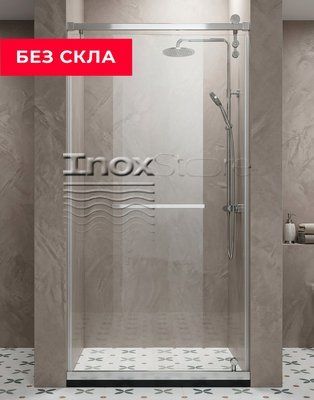 Комплект фурнітури для поворотно-складних скляних душових дверей "Ліна", AISI 304 8020 фото