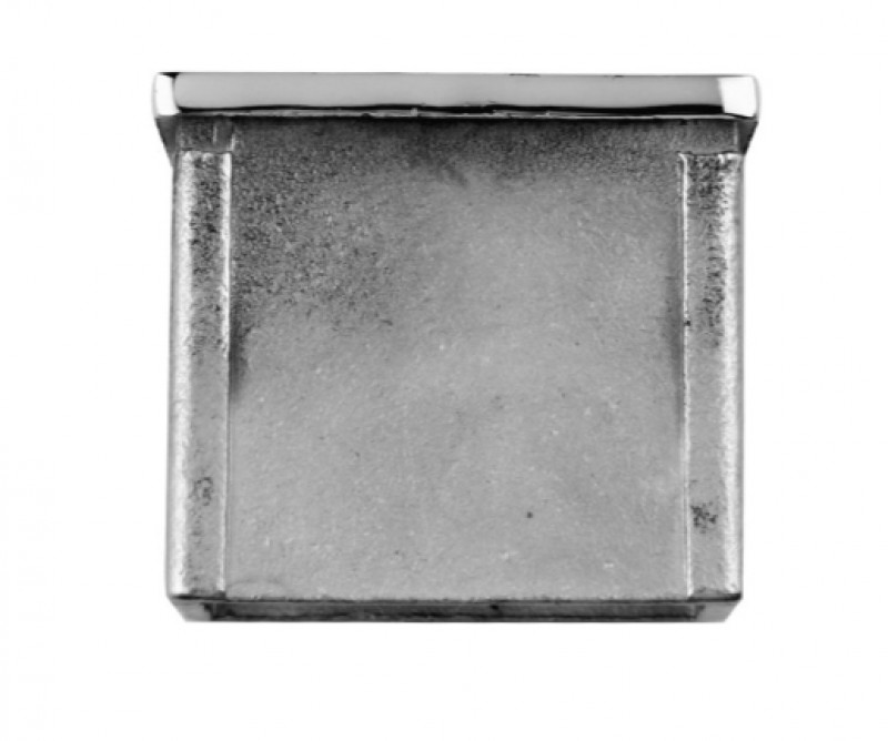 Верхний элемент Inoxstore 50х50х1,5 мм, плоский, полированный, AISI 304