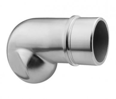 Отвод поручня оконечный Inoxstore Ø 42,4х1,5 мм - c декоративной заглушкой, полированный, AISI 304