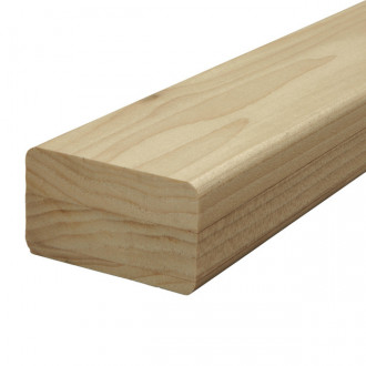 Поручень Inoxstore деревянный 50х25 мм, Ясень
