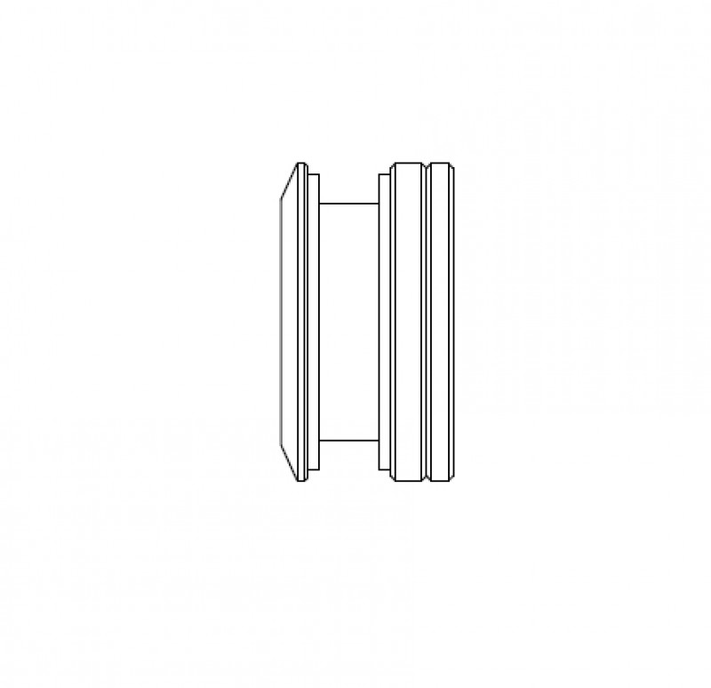 Точечный стеклодержатель Inoxstore без зенковки,  дистанция 8 -12 мм, сатинированный, AISI 304