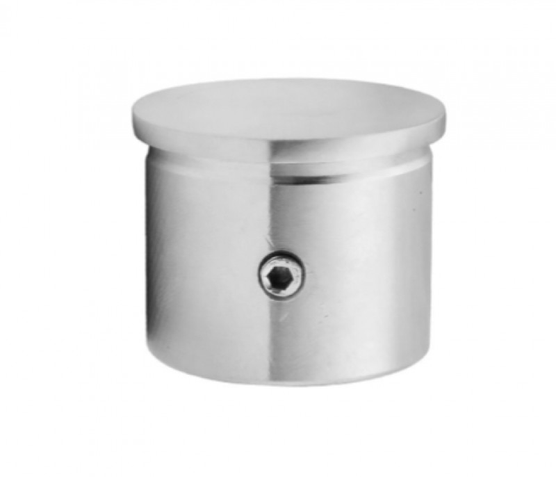 Заглушка для поручня Inoxstore с пазом Ø 42,4 мм, паз 24х24 мм , полированная, AISI 304