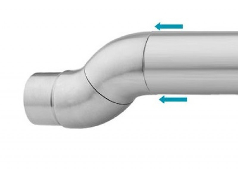 Отвод Inoxstore поворотный Ø 50,8х1,5 мм -360 °, полированный, AISI 304