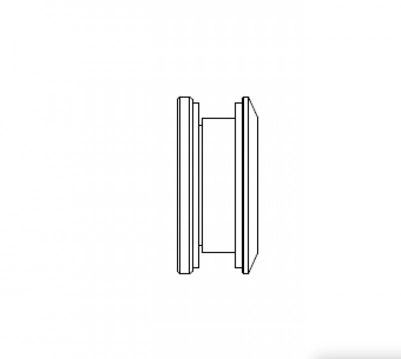 Точечный стеклодержатель Inoxstore без зенковки,  дистанция 3 - 6 мм, сатинированный, AISI 304