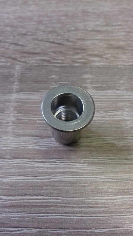 Заклепка М10/1-4 мм, винтовая, плоская D13, нержавеющая сталь А2