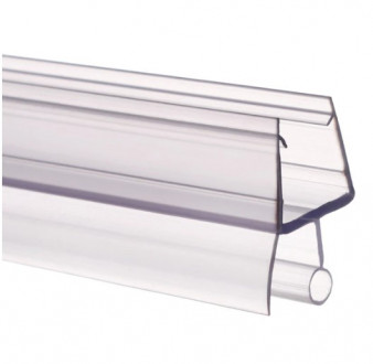 Уплотнитель Inoxstore стекло-пол, под стекло 10 мм /2,5 м,  для душевой кабины, ПВХ