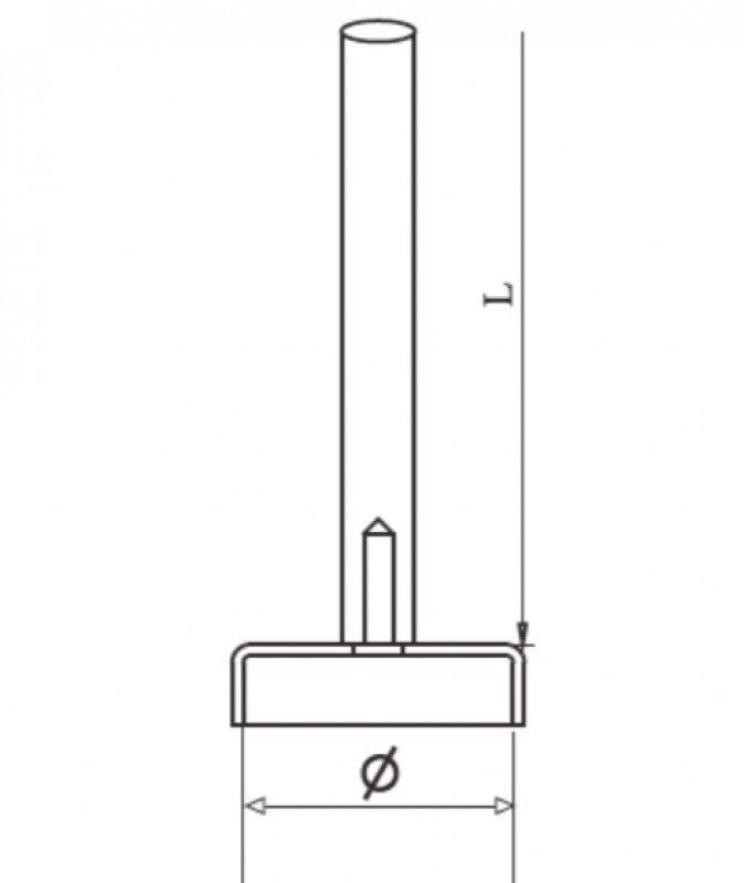 Кронштейн на стойку Inoxstore Ø 42,4х1,5 мм, h-100 мм, без ложемента, полированный, AISI 304